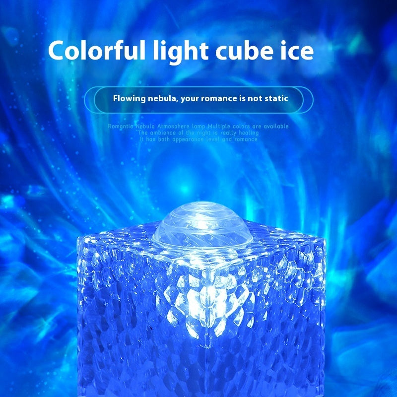 Night Light Flame Crystal Lamp