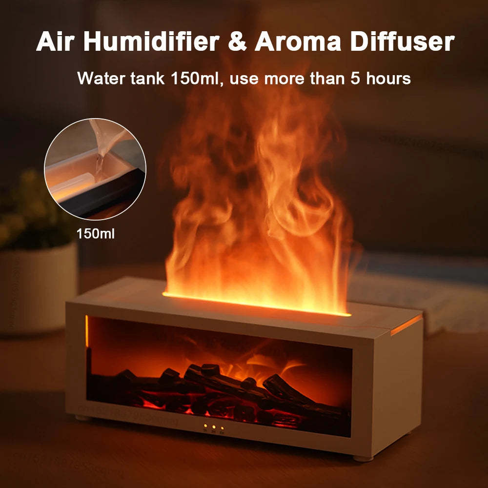 Flame Aroma  Humidifier/Essential Oil Diffuseur and Night Light