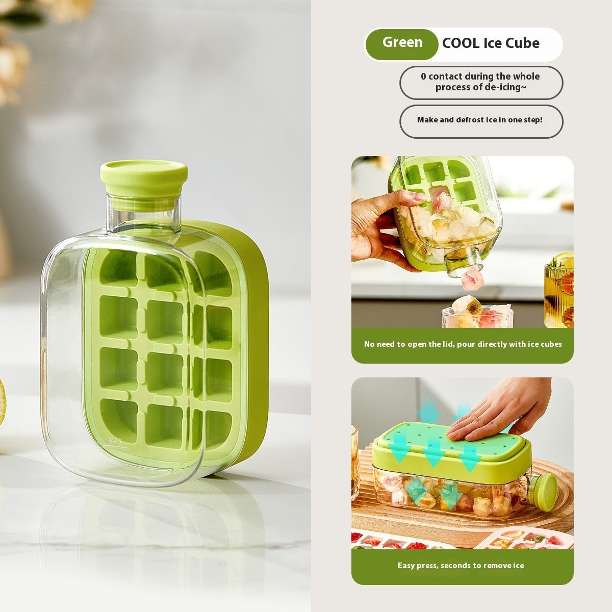 Cool Summer Ice Bottle-Icecube Refreshing Drink Bottle