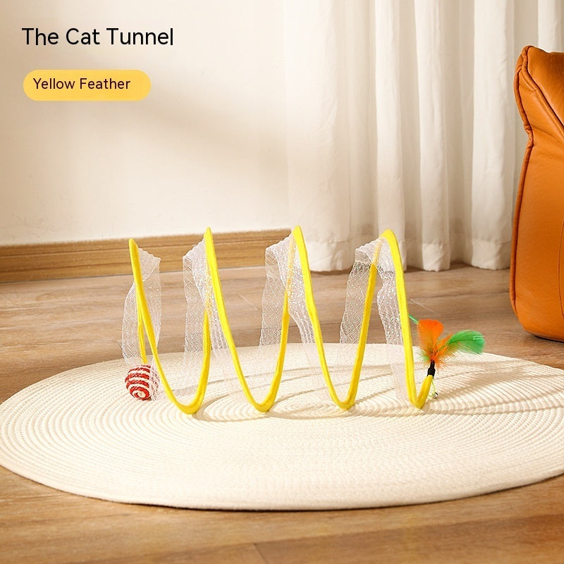 Self Play Cat Hunting Spiral Tunnel Toy
