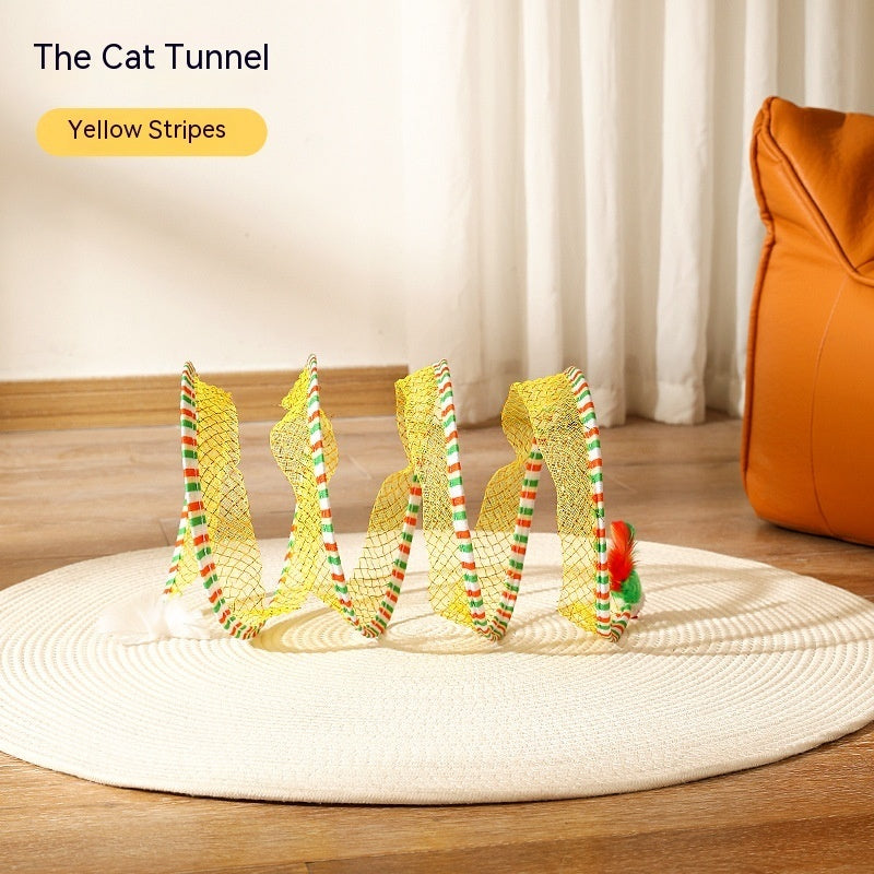 Self Play Cat Hunting Spiral Tunnel Toy
