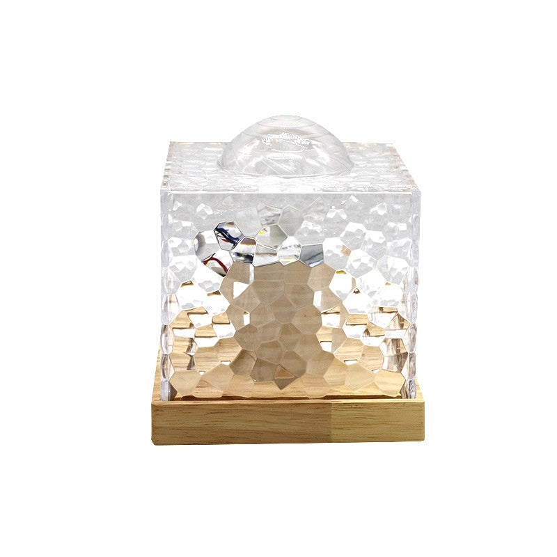 Night Light Flame Crystal Lamp