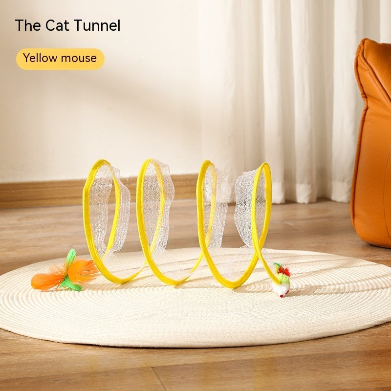 Self Play Cat Hunting Spiral Tunnel Toy