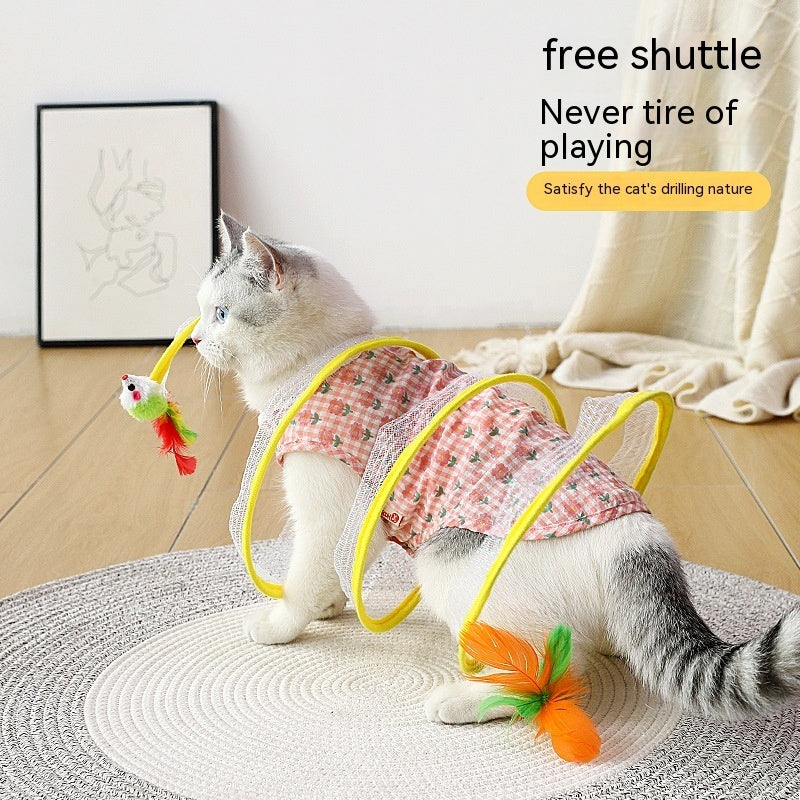Self Play Cat Hunting Spiral Tunnel Toy