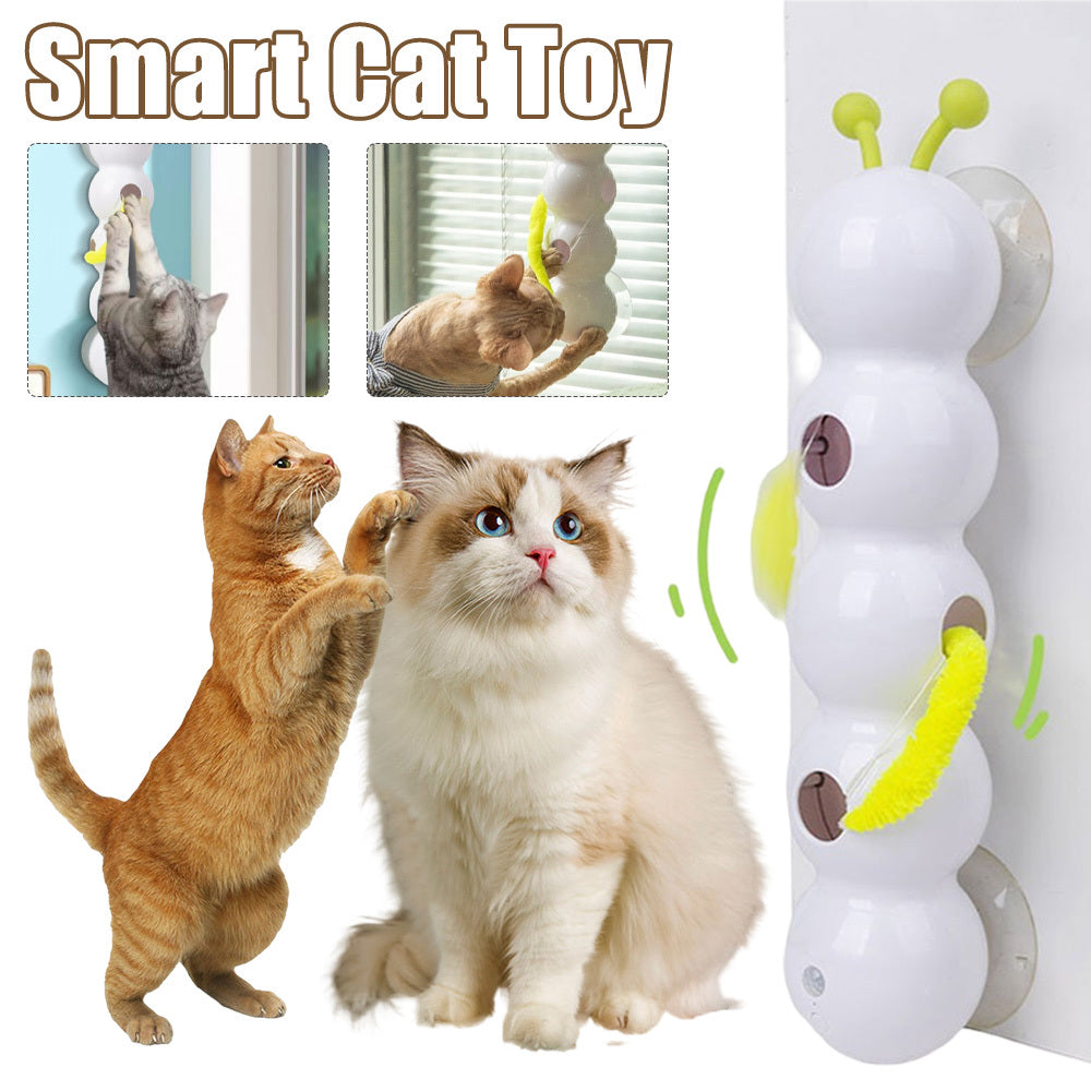 Smart Motion Cat Toy With Worm Design