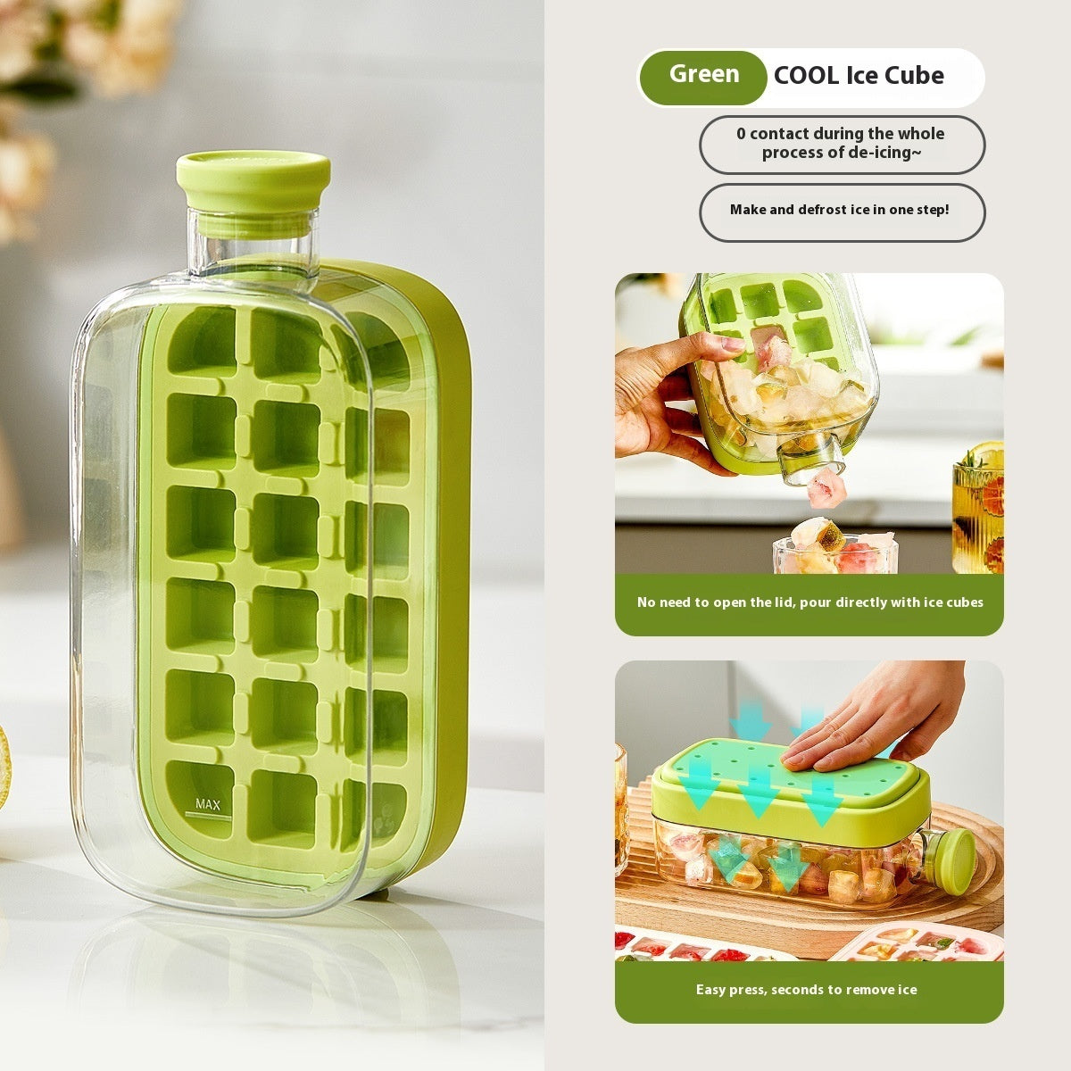 Cool Summer Ice Bottle-Icecube Refreshing Drink Bottle