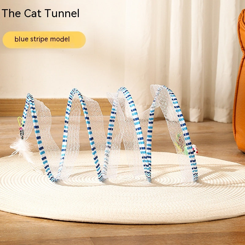 Self Play Cat Hunting Spiral Tunnel Toy