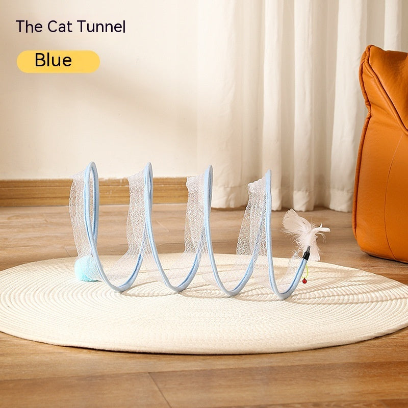 Self Play Cat Hunting Spiral Tunnel Toy